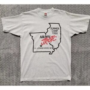Vintage 1998 Army JROTC Summer Camp Ft. Leonard Wood,‎ MO Shirt Size Large